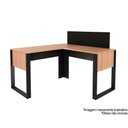 Ver imagem 3 de Multiuso Quarto Divisor de Mesa Me4183 110cm Preto - Tecno Mobili