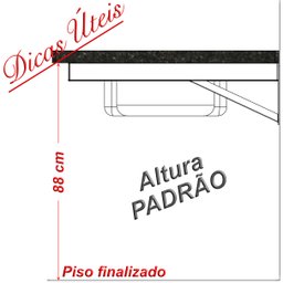 Suporte Pia Parafusar Bancada Aparador 50 Cm Branco - 7