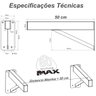 Suporte Pia Parafusar Bancada Aparador 50 Cm Branco - 9