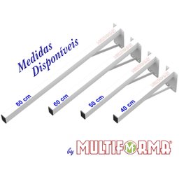 Suporte Pia Parafusar Bancada Aparador 50 Cm Branco - 2