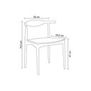 Ver imagem 2 de Cadeira para Sala de Jantar 50cm X 74,5cm Cora