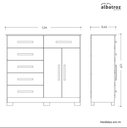 Ver imagem 4 de Cômoda 6 Gavetas Xangai - Branco - Albatroz
