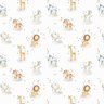 Papel de Parede Infantil Aquarela Branca Animais Fofinhos Safari Colorido Decorativo 3m - 9