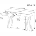 Ver imagem 2 de Conjunto de Escritório com Escrivaninha 02 pç CJ43018-084 Tecno Móbili - Tecno Móbili Nogal