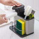 Ver imagem 4 de Organizador de Pia 3 em 1 Inox Dispenser Detergente Porta Esponja