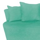 Ver imagem 4 de Kit Namoradeira + Poltrona Yara Orgânica Veludo Acqua