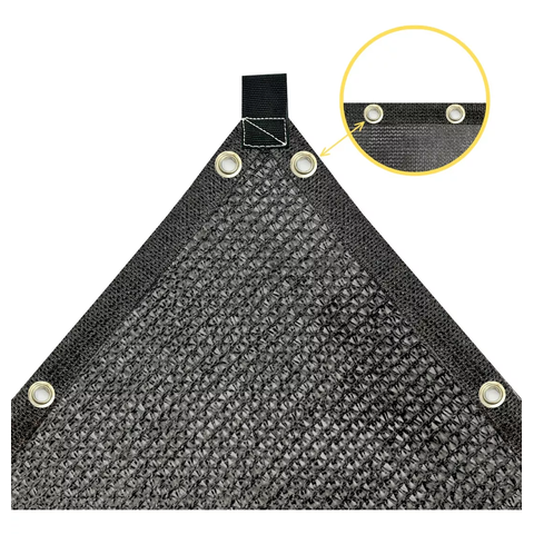 Tela Lona Toldo Shade 80% Preto 4m X 6m Bainha e Ilhós