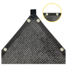 Tela Lona Toldo Shade 80% Preto 4m X 6m Bainha e Ilhós - 1