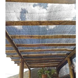 Tela Lona Toldo Shade 80% Preto 4m X 6m Bainha e Ilhós - 4