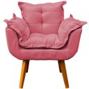 Ver imagem 5 de Kit Namoradeira Decorativa + 2 Poltronas Reforçadas Para Amamentação Suede