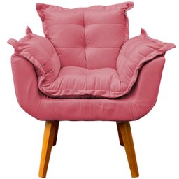 Kit Namoradeira Decorativa + 2 Poltronas Reforçadas Para Amamentação Suede - 5