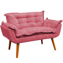 Kit Namoradeira Decorativa + 2 Poltronas Reforçadas Para Amamentação Suede - 2