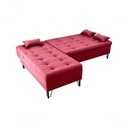 Ver imagem 2 de Sofá Cama com Chaise 3 Lugares 2,00 Mts Nice Matrix Vinho