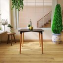 Ver imagem 2 de Mesa Jantar Eiffel 80x80 Base Madeira - Preta