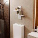 Ver imagem 2 de Nicho Decorativo Cross Branco para Banheiro Lavabo