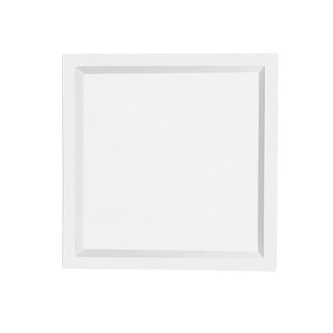 Plafon Led Sobrepor Quadrado Recuado Kais 36w 4000k 2800lm Branco Abs-nordecor
