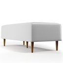 Ver imagem 3 de Kit 02 Puffs Bali W01 Pés Palito 120x50 Cm Corano Branco