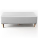 Ver imagem 4 de Kit 02 Puffs Bali W01 Pés Palito 120x50 Cm Corano Branco
