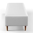 Ver imagem 2 de Kit 02 Puffs Bali W01 Pés Palito 120x50 Cm Corano Branco
