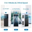 Ver imagem 3 de Takywep Ar-condicionado Portátil 8.000 Btus 115v Preto