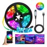 Fita Luz Led Adesiva Rgb Bluetooth Usb Colorida 5m com App Ritmo Musical Kapbom Fita Led Bluetooth R - 1