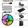 Fita Luz Led Adesiva Rgb Bluetooth Usb Colorida 5m com App Ritmo Musical Kapbom Fita Led Bluetooth R - 10