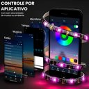 Ver imagem 7 de Fita Luz Led Adesiva Rgb Bluetooth Usb Colorida 5m com App Ritmo Musical Kapbom Fita Led Bluetooth R
