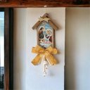 Ver imagem 2 de Adorno Enfeite de Porta Natal Sagrada Família
