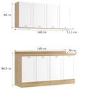 Ver imagem 4 de Armário de Cozinha Completo Ditália Denver 4 Pcs Rv/br D7
