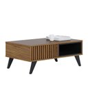 Ver imagem 1 de Mesa de Centro Jeri Ripada Noce Milano/Preto - PR Móveis