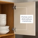 Ver mais imagens de Kit Cozinha Armário Serena 4 Portas 2 Gavetas - Cinamomo Off White - Madetec