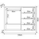 Ver imagem 5 de Jogo de Quarto Infantil Guarda Roupa e Cômoda Pérola Cinza - Phoenix Phoenix Baby
