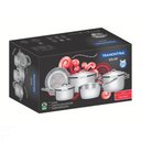 Ver imagem 2 de Jogo de Panelas Tramontina Solar em Aço Inox com Fundo Triplo e Tampas de Inox 5 Peças Tramontina