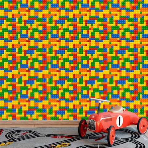 Papel de Parede Infantil - Lego Arte Destaque 1,50 Metros