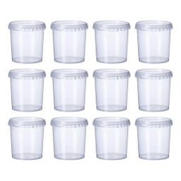 Pote Plástico Redondo com Lacre 500ml - 12 Unidades - 3