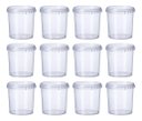 Ver imagem 1 de Pote Plástico Redondo com Lacre 500ml - 12 Unidades