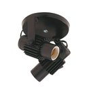 Ver imagem 1 de Spot B2 Simples Aletado Para 2x E27 Led Bulbo Preto C/ Preto - Bivolt Enerlux