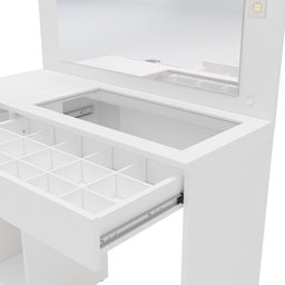 Penteadeira Bahia 4 Lâmpadas Led 2 Gavetas e Tampo de Vidro 190184 Politorno Branco - 4 Penteadeira Bahia 4 Lâmpadas Led 2 Gavetas e Tampo de Vidro 190184 Politorno Branco - 4