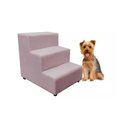 Ver imagem 1 de Escada Escadinha Pet Cachorro 3 Degraus Rampa Suede Dog Cor:rosê