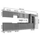 Ver imagem 2 de Cozinha Modulada Henn Americana Versalis 14 Peças (6aéreos+4balcões+1torrequente+3complementos)