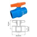 Ver imagem 2 de Registro Compact de Esfera Roscável 3/4 Pol - Viqua