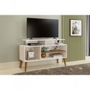 Ver imagem 3 de Rack Para Tv Leo Off White E Canela