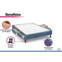 Ver imagem 4 de Cama Base c/Aux 4 Gavetas Casal Castor Poli Blue 138x188x 27