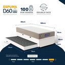 Ver imagem 3 de Cama Box Baú com Colchão Gazin de Espuma D28 Double Face Force Plus + Auxiliar de Espuma Solteiro