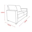Ver imagem 5 de Sofá Namoradeira Pequeno 2 Lugares Imperial Suede:cinza Grafite