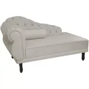 Ver imagem 1 de Sofá Chesterfield Elisabeth Divã 1,43m- Suede Bege / decoração, sala, consultório, psicólogo