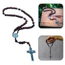 Ver imagem 1 de Terço Medalha Das Duas Cruzes Madeira 8 Mm