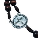 Ver imagem 5 de Terço Medalha Das Duas Cruzes Madeira 8 Mm