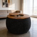 Ver imagem 1 de Mesa de Centro, Champanheira Corda Náutica Preto