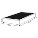 Ver imagem 4 de Base para Cama Box Casal 138x188cm Hit I02 Suede Preto - Mpozenato